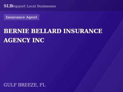 BERNIE BELLARD INSURANCE AGENCY INC — Insurance Agent in GULF BREEZE, FL