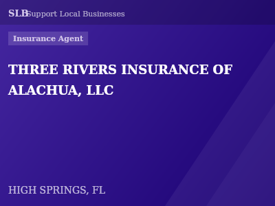 THREE RIVERS INSURANCE OF ALACHUA, LLC — Insurance Agent in HIGH SPRINGS, FL