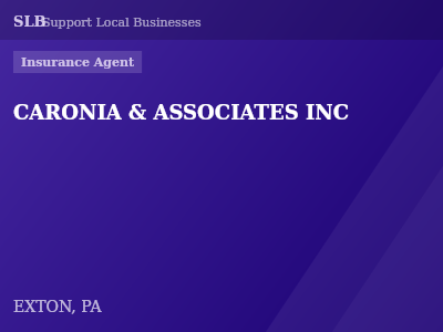 CARONIA & ASSOCIATES INC — Insurance Agent in EXTON, PA