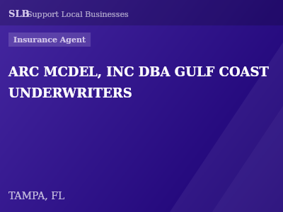ARC MCDEL, INC DBA GULF COAST UNDERWRITERS — Insurance Agent in TAMPA, FL