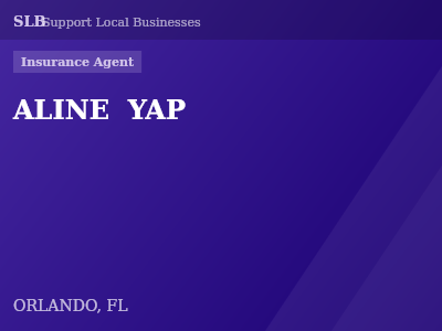 ALINE  YAP — Insurance Agent in ORLANDO, FL