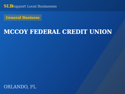 MCCOY FEDERAL CREDIT UNION — General Business in ORLANDO, FL