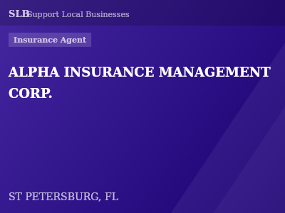 ALPHA INSURANCE MANAGEMENT  CORP. — Insurance Agent in ST PETERSBURG, FL
