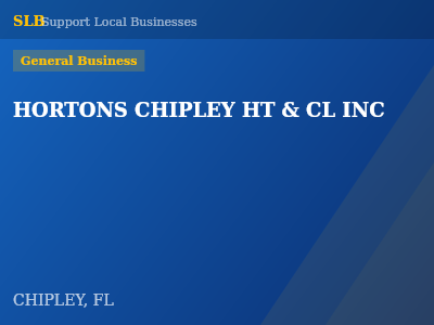HORTONS CHIPLEY HT & CL INC — General Business in CHIPLEY, FL