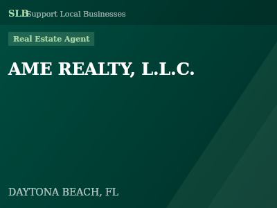 AME REALTY, L.L.C. — Real Estate Agent in DAYTONA BEACH, FL