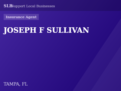 JOSEPH F SULLIVAN — Insurance Agent in TAMPA, FL