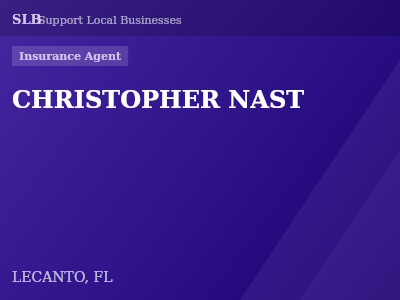 CHRISTOPHER NAST — Insurance Agent in LECANTO, FL