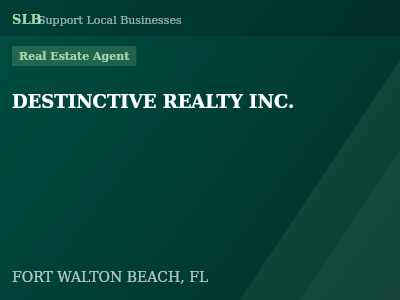 DESTINCTIVE REALTY INC. — Real Estate Agent in FORT WALTON BEACH, FL