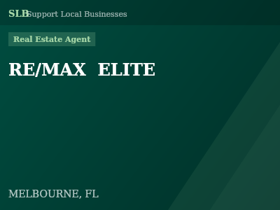 RE/MAX  ELITE — Real Estate Agent in MELBOURNE, FL