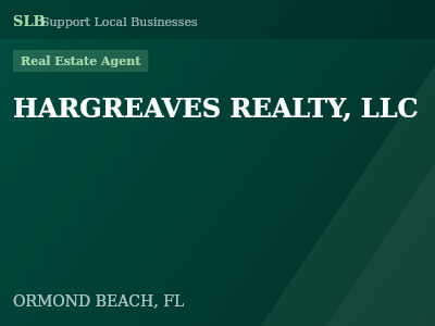 HARGREAVES REALTY, LLC — Real Estate Agent in ORMOND BEACH, FL