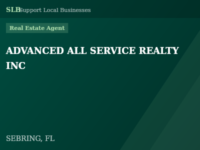 ADVANCED ALL SERVICE REALTY INC — Real Estate Agent in SEBRING, FL
