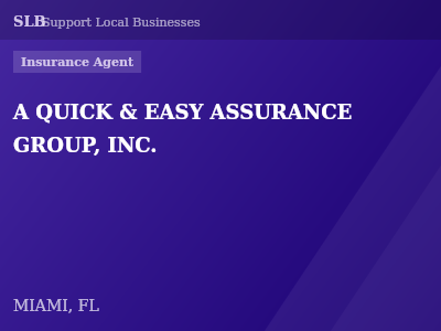 A QUICK & EASY ASSURANCE GROUP, INC. — Insurance Agent in MIAMI, FL
