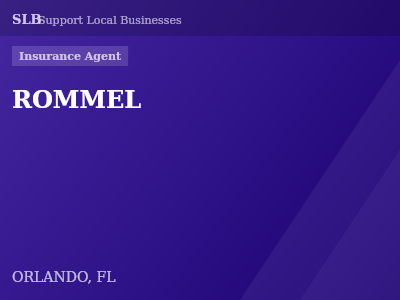 ROMMEL — Insurance Agent in ORLANDO, FL