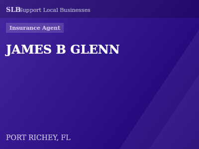 JAMES B GLENN — Insurance Agent in PORT RICHEY, FL