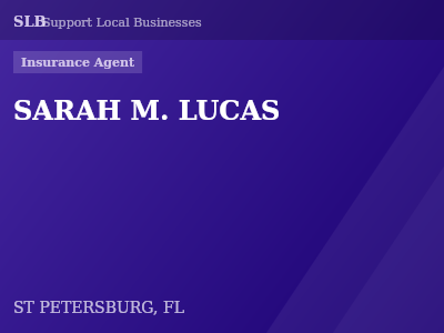 SARAH M. LUCAS — Insurance Agent in ST PETERSBURG, FL