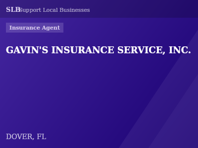 GAVIN'S INSURANCE SERVICE, INC. — Insurance Agent in DOVER, FL