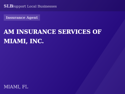 AM INSURANCE SERVICES OF MIAMI, INC. — Insurance Agent in MIAMI, FL