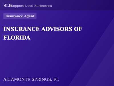 INSURANCE ADVISORS OF FLORIDA — Insurance Agent in ALTAMONTE SPRINGS, FL