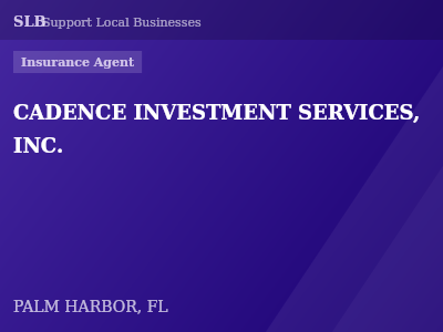 CADENCE INVESTMENT SERVICES, INC. — Insurance Agent in PALM HARBOR, FL