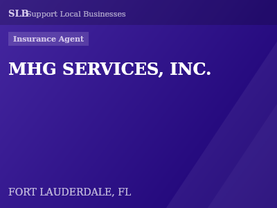 MHG SERVICES, INC. — Insurance Agent in FORT LAUDERDALE, FL