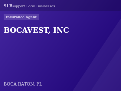 BOCAVEST, INC — Insurance Agent in BOCA RATON, FL