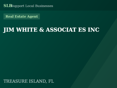 JIM WHITE & ASSOCIAT ES INC — Real Estate Agent in TREASURE ISLAND, FL