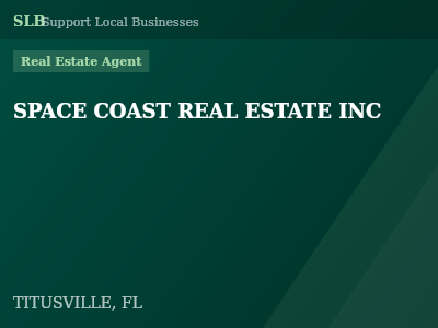 SPACE COAST REAL ESTATE INC — Real Estate Agent in TITUSVILLE, FL