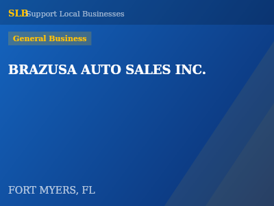 BRAZUSA AUTO SALES INC. — General Business in FORT MYERS, FL