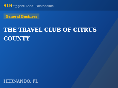 THE TRAVEL CLUB OF CITRUS COUNTY — General Business in HERNANDO, FL