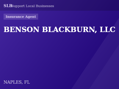 BENSON BLACKBURN, LLC — Insurance Agent in NAPLES, FL