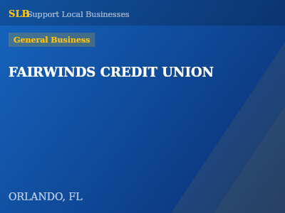 FAIRWINDS CREDIT UNION — General Business in ORLANDO, FL