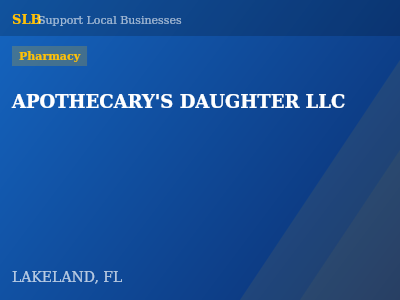 APOTHECARY'S DAUGHTER LLC — Pharmacy in LAKELAND, FL