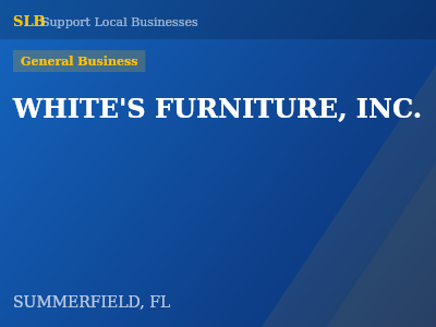 WHITE'S FURNITURE, INC. — General Business in SUMMERFIELD, FL