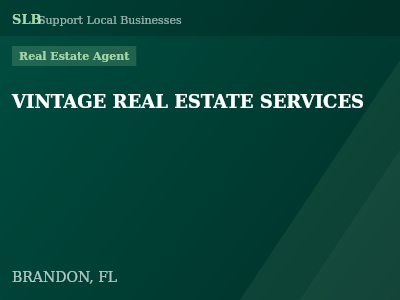 VINTAGE REAL ESTATE SERVICES — Real Estate Agent in BRANDON, FL