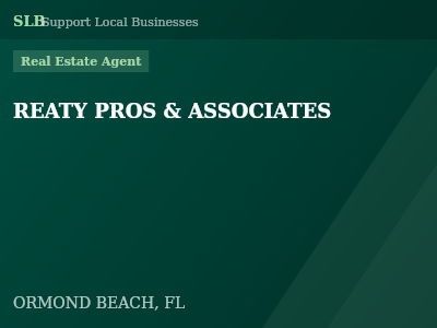 REATY PROS & ASSOCIATES — Real Estate Agent in ORMOND BEACH, FL