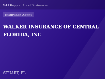 WALKER INSURANCE OF CENTRAL FLORIDA, INC — Insurance Agent in STUART, FL