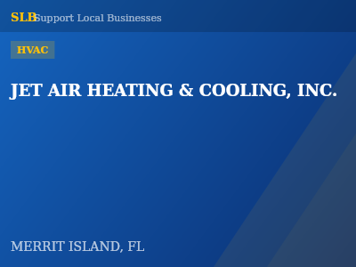 JET AIR HEATING & COOLING, INC. — HVAC in MERRIT ISLAND, FL