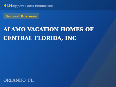 ALAMO VACATION HOMES OF CENTRAL FLORIDA, INC — General Business in ORLANDO, FL