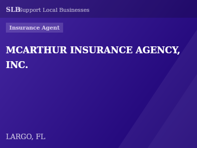 MCARTHUR INSURANCE AGENCY, INC. — Insurance Agent in LARGO, FL