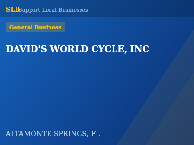 DAVID'S WORLD CYCLE, INC — General Business in ALTAMONTE SPRINGS, FL
