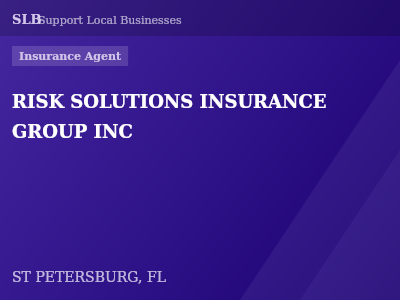 RISK SOLUTIONS INSURANCE GROUP INC — Insurance Agent in ST PETERSBURG, FL