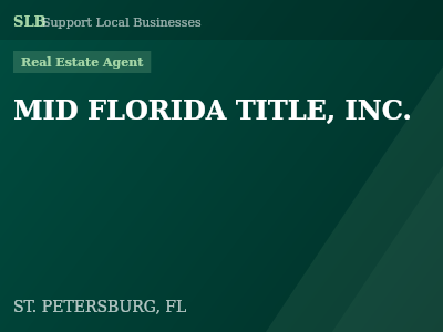 MID FLORIDA TITLE, INC. — Real Estate Agent in ST. PETERSBURG, FL