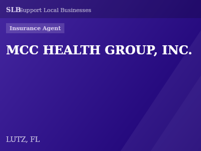 MCC HEALTH GROUP, INC. — Insurance Agent in LUTZ, FL