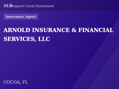 ARNOLD INSURANCE & FINANCIAL SERVICES, LLC — Insurance Agent in COCOA, FL