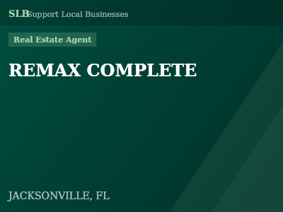 REMAX COMPLETE — Real Estate Agent in JACKSONVILLE, FL