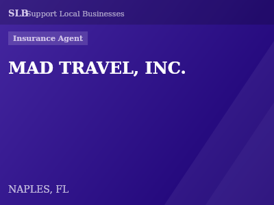 MAD TRAVEL, INC. — Insurance Agent in NAPLES, FL