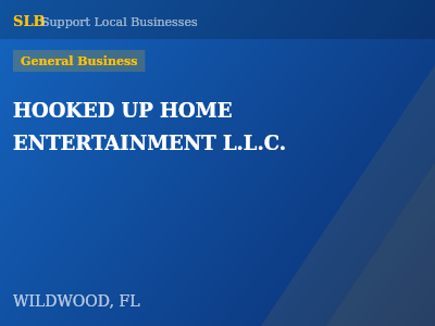 HOOKED UP HOME ENTERTAINMENT L.L.C. — General Business in WILDWOOD, FL
