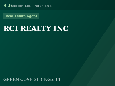 RCI REALTY INC — Real Estate Agent in GREEN COVE SPRINGS, FL