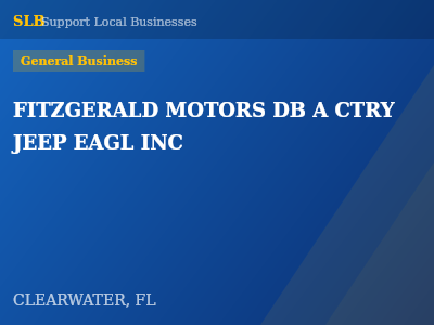 FITZGERALD MOTORS DB A CTRY JEEP EAGL INC — General Business in CLEARWATER, FL