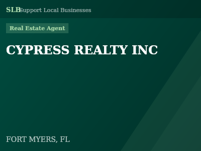 CYPRESS REALTY INC — Real Estate Agent in FORT MYERS, FL